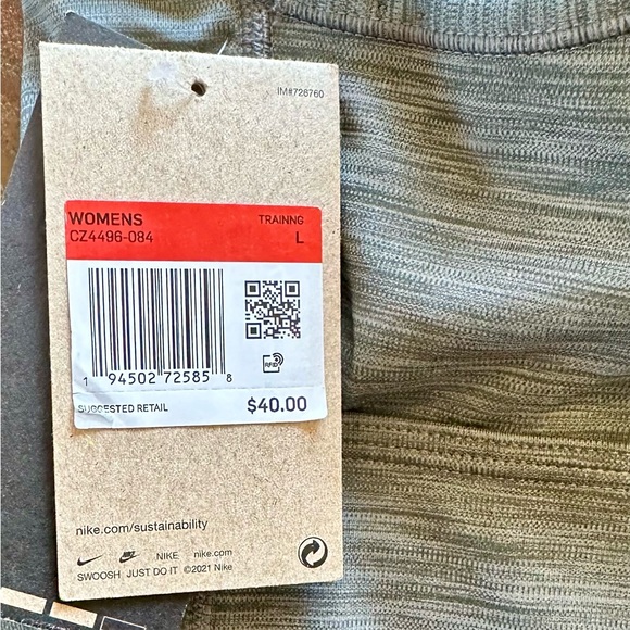 NEW NIKE GRAY DRI-FIT SPORTS BRA WOMEN’s LARGE - Picture 5 of 5